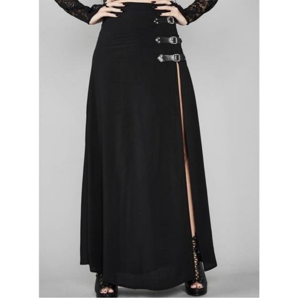 New ▶️ Widow ◀️ Dolls Kill Twilight Doom Maxi Skirt - Picture 1 of 5